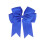 Presilha de cabelo infantil com laço de cetim canelado em formato de cauda de peixe de 15 cm (6 polegadas), cor azul. 1