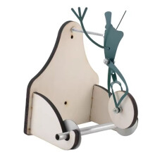 Frog Riding Bicycle Toilet Paper Holder Funny Wall Mounted Frog Roll Paper Holder