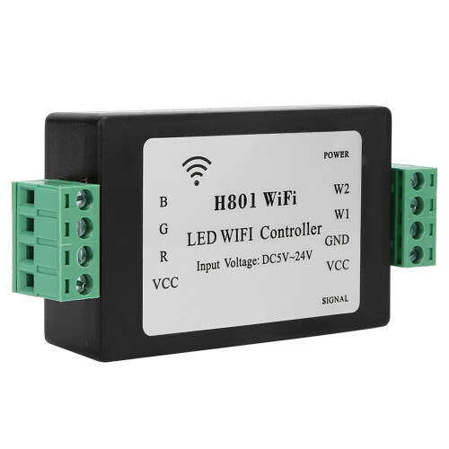PWM Output Capable LED Controller, Supports Up To100Lamps, Robust WiFi Network Integration, DMX Decoder Capable, Automatic Reconnect Feature, 2