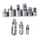 6pcs Ratchet Wrench Socket Converter Sleeve Heads Adapter with Universal Joint Conversion Adapter 1