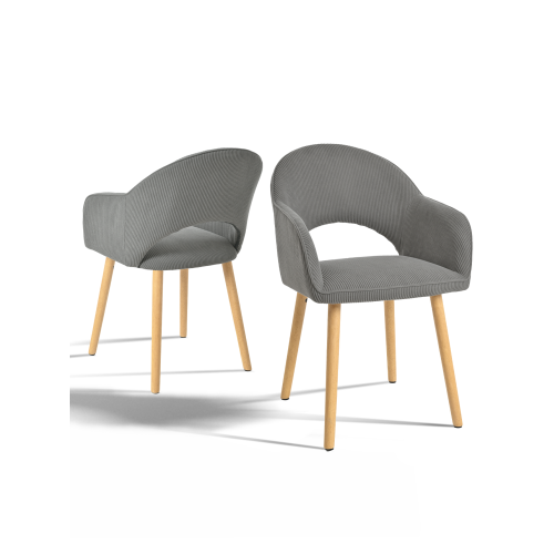 (Grey, Set of 2) Goeurvant Dining Chairs