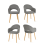 (Grey, Set of 4) Goeurvant Dining Chairs 1