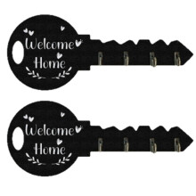 Wooden Key Holder with Shelf & Hooks Space-Saving Wall Mount Organizer for Keys Coats Entryway Kitchen Office Hanger