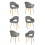 (Grey, Set of 6) Goeurvant Dining Chairs 1