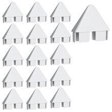 16 Tappi per Staccionate In Vinile, Tappi per Pali  per Recinzioni da Giardino Esterne da 7/8" X 3"