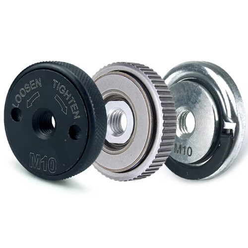Angle Grinder M14/10Thread Inner Outer Flange Nut Set Quick Release Locking Nut for     M10