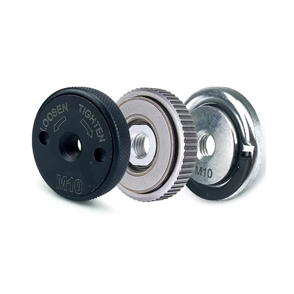 Angle Grinder M14/10Thread Inner Outer Flange Nut Set Quick Release Locking Nut For M10 4711493956106