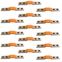 Copper Foil Lithium Battery Connector Copper Foil Soft Connection Copper Foil Screw Hole Distance 56 Screw 6 4 Holes