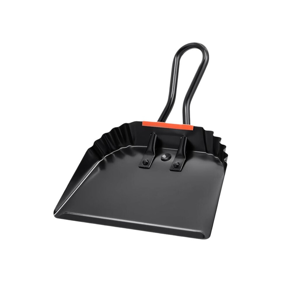 Industrial Metal Dustpan 12Inch Dust Pan With Handle Handheld Dustpan Wide Scoopers Dust And Debris Sweeping Tool Black 6031006329981