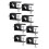 8 Pack Deck Torch Clamp Mounting Part Porch Rail Clamp Universal Pole Mount Bracket for Railings Posts 2