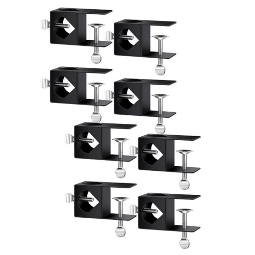 8 Pack Deck Torch Clamp Mounting Part Porch Rail Clamp Universal Pole Mount Bracket for Railings Posts 1