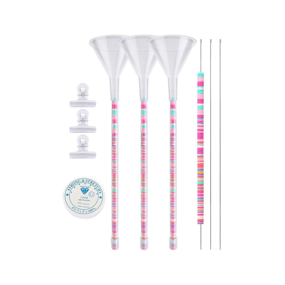 3Pack Clay Bead Beading Tools Kit- Beading Funnel Bracelet Making Kit- Beading Funnel Beading Needles 6031075349866