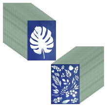 40 Blatt A5 Cyanotypie-Sonnendruck-Set - Hochempfindliches, Solaraktiviertes Künstlerpapier für DIY-Bastelarbeiten (14,7 X 21,1 cm)