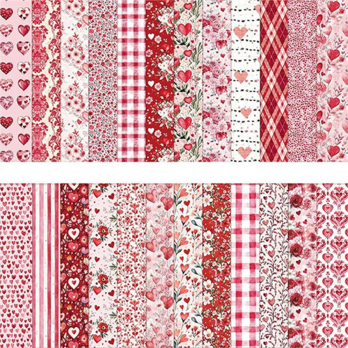 Papel para Scrapbook 12x12 Polegadas, Folhas Decorativas Dupla Face para Artesanato, 24 Estampas