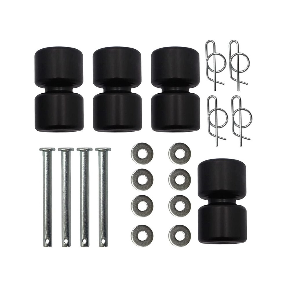 Gmnr925 Gl1 4 Pack Rollers Parts Washer Pins Rings Replacement For Trailer Tailgate Easy Lift Gate Etc Lift Assist 4713929836488