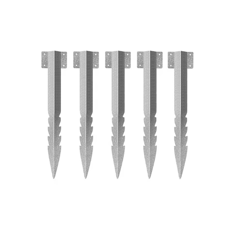 5Pcs Fixing Peg Timber Heavy Duty Sleeper Stakes Metal Landscape Edging Stakes For Driveway Garden Edging Planter Raised 6032467409267