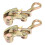 2 PCS Cable Grip Steel Wire Puller 1 Ton, 2210 Lb Load Cable Puller Tool for Wire Rope, Fits 2.5-16mm Cables 1