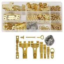282st Metall Fotokrok Fotoram Hängande Monteringstillbehör Multifunktionsklocka Väggritning Hanger Kit