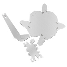 Ensemble de 3 Jauges D'Angle en Acier Inoxydable pour Forets, Outils de Mesure et D'Affûtage à Main