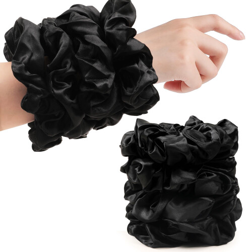 Scrunchies από βαμβάκι για κορίτσια, γυναίκες με χοντρές μπούκλες, αξεσουάρ μαλλιών 1