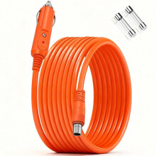 10FT Car Charging Cable for Jackery Explorer 1000Pro/ 2000Pro/3000Pro, 14AWG DC8020 Car Cigarette Lighter Charger Cable