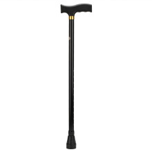 Adjustable Walking Stick With Ergonomic Handle, Foldable Lightweight Aluminum Cane With Pivoting Tip Shock Absorbing Base, High Stability Free