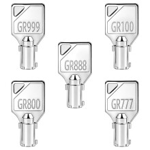 GR777&GR800&GR888&GR100&GR999 Washer Dryer Machine Key for Greenwald Speed Queen,Coin Laundry Machine Keys Set(5pack)
