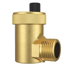 Quick Bleeder G1/2 Brass Bleed Valve Bleeder External Thread Pressure Relief Valve for Water Heating HVAC System