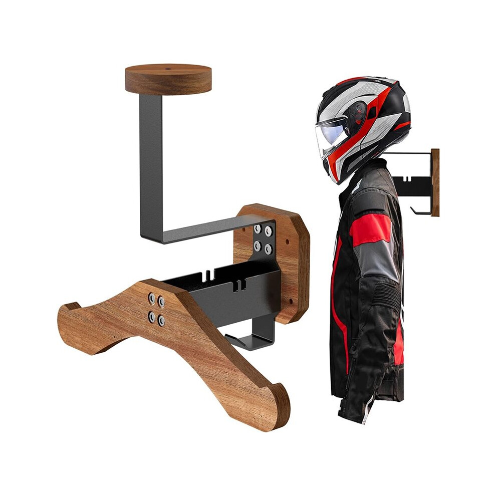 Helmet Holder- Motorcycle Helmet Rack Wall Mount For Motorcycle/Football/Cycling Skiing/Tactical Gear Wall Hanger 6033681480407