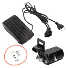 Sewing Machine Foot Motor for Vintage Sewing Machines with Carbon Brush Belt Set EU Plug