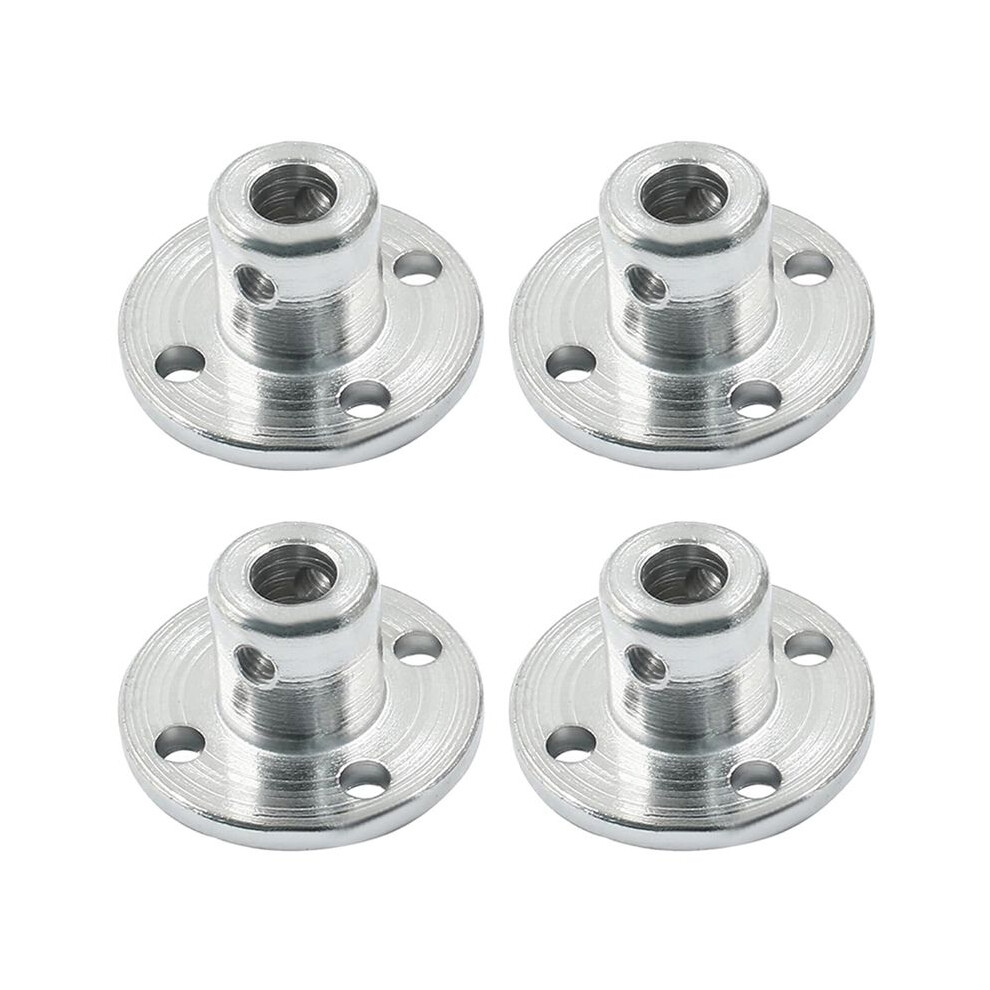 4 Pcs 5Mm Metal Flange Shaft Coupling Rigid Flange Coupling Motors Guide Shaft Axis Bearing 6032877283587