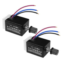 2pcs 12V/24V Motor Speed Controller Universal,Knob Screw Electronic Stepless Speed Regulator