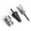 3Pcs PVC Pipe Threading Tool Kit, Includes 1/2" & 3/4" Internal/External Thread Cutters, Reamer and Step Drill Bit 1