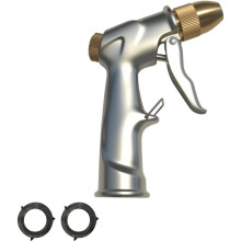 Robuster Metall-Gartenwasserdüsen-Sprayer, Hochdruck-Wasserspray mit Messinganschluss für Pflanzen und Rasen