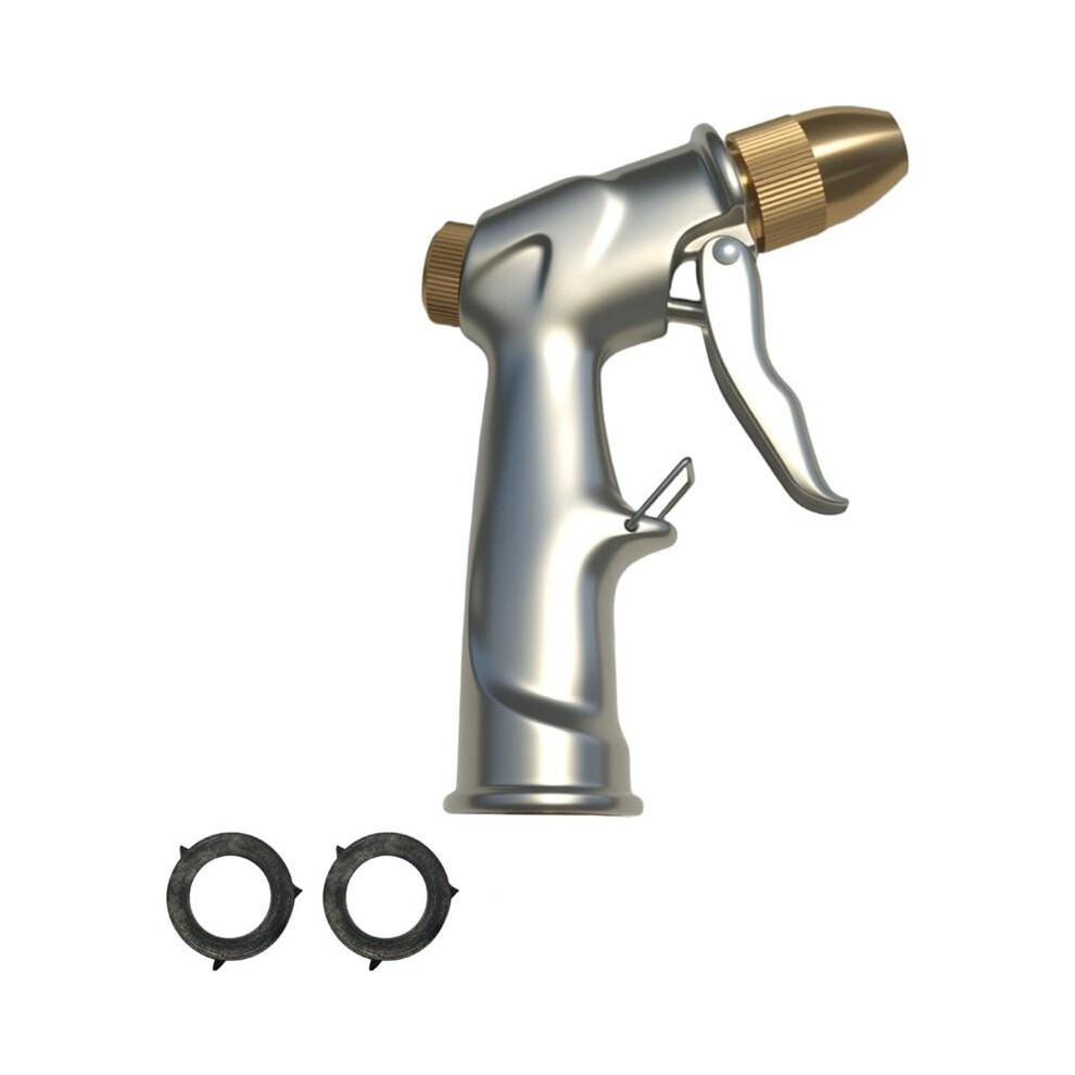 Heavy-Duty Metal Garden Hose Nozzle Sprayer, High Pressure Water Spray With Brass Connector For Plants And Lawns 6033075626862
