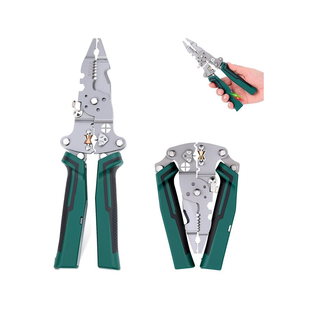 Multi-Function Foldable Wire Stripper With Voltage Tester,Wire Stripper &Tester For Stripping,Shearing,Peeling,Cutting 6032467439004