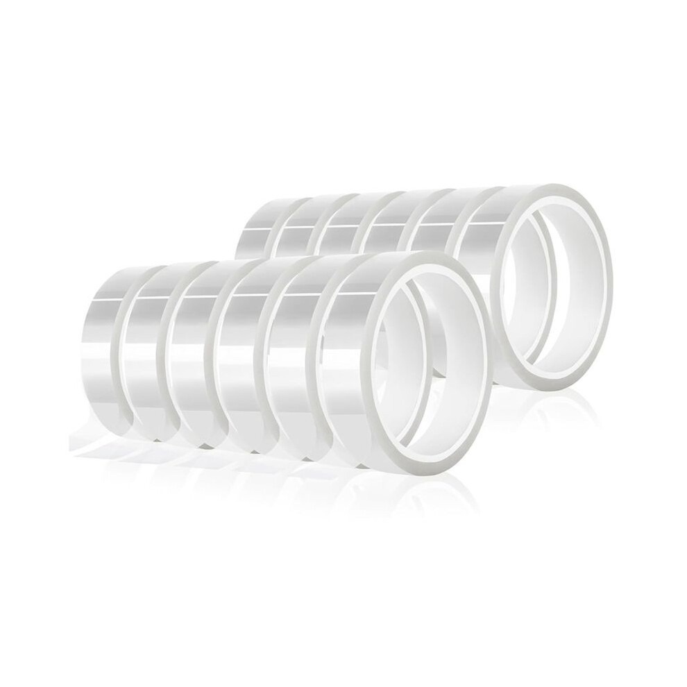 12Rolls 20Mmx33m(108Ft) Clear Heat Tape,Transparent High Temperature Heat Tape,Heat Transfer Tape For Heat Press 4712469575208