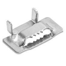 304 Stainless Steel Cable Tie Buckle 19mm No ML Type Flower Buckle Winding Cable Tie Packing Tooth Buckle Joint