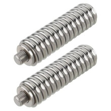 2pc Heavy Duty CB Antenna Spring Mount Fits for Mobile/Vehicle CB Radio Antenna Mount 3/8-24Inch Threads Stainless Steel