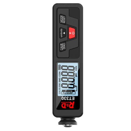 INSTRUMENTS R&D ET330 Autolakdiktemeter Galvaniserende Metaalcoatingdiktemeter 0-1500um Coatingtestermeter