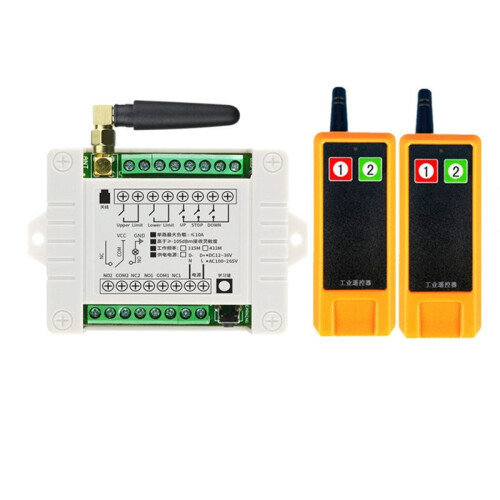433MHz Industrial Wireless Remote Control ,  12V/24V/36V, 2CH RF Receiver