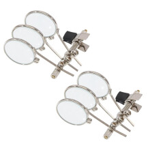Conjunto de 2 Lupas de Clip para Óculos, Ideais para Leitura, Inspeção e Atividades de Lazer