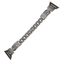 Bracelet for ,, Watch Band 40/41/42MM Women Girl Cute Stylish Diamond Strap Metal Black