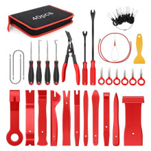 40Pcs Car Trim Removal Tool Kit, Auto Terminal Removal Key & Stereo Removal Tools for Upholstery Repair
