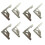 8pcs Self-Locking Folding Hinges Brackets Spring for Replace Old Hinges Cabinets Installation Tools Spare Parts 2