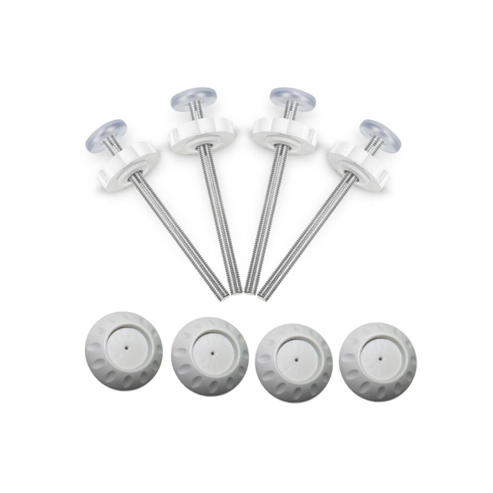 Baby Gate Extender Kit 4 Pack Wall Protectors And M8 Threaded Spindle Rods For No-Drill Pressure Gates, Wall Safety 6032877222692