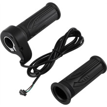 1 Pair E Bike Full Twist Throttle Handle 12V-72V 3 Pin Throttle Grip 20X for Ebike Electric Bicycle Scooter Motorcycle