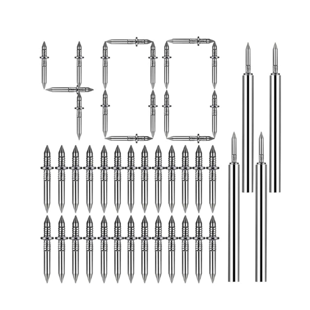 400 Pcs Double Headed Nails And Invisible Screws Double- Skirting Thread Seamless Nails For Baseboard 6033321356383