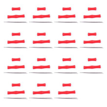 15 Set Bow Finger Guard Silicone Rubber Archery Protective Take Without Finger Guard Red