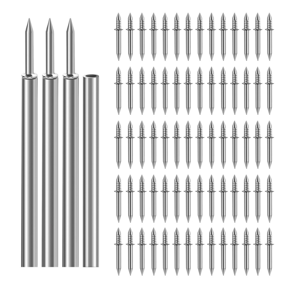 Saudism 400Pcs Double Skirting Nails With 4 Tools - Invisible Seamless Baseboard Screws For Solid Wood Trim